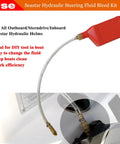 Sea Star Hydraulic Steering Bleed Kit With Bleeding And Filling Hose For Sea Star Systems showing hose connection to marine system