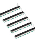 5 Pack Straight Double Linear Slide Potentiometers With 8 Pin B10K 75mm Length, 60mm Travel, 15mm Handle Fader