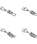 Dope Adjustable Toggle Corner Closure Latch With Keyhole For Tight Fits On Cabinet Doors Boxes And Window Covers Keeps Everything Locked Down Secure stainless steel