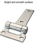 Set Of 2 Heavy Duty Stainless Steel 135mm T Hinge Set, Marine Grade 304 Boat Hardware, brushed finish on hinge.