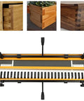 Pro Grade Dovetail Jig With Half Inch Template And Heavy Duty Gripper Tool built tough, showing precision cut joints for cabinetry.