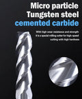 Front view of round-nose end mill cutter, tungsten carbide, silver metal with spiral flutes; inset shows edge.