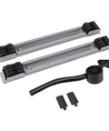 Heavy Duty Appliance Rollers With 24 Wheels And Huge 300kg Capacity For Moving Washers Or Fridges Effortlessly, components showing retractable base and pry bar.