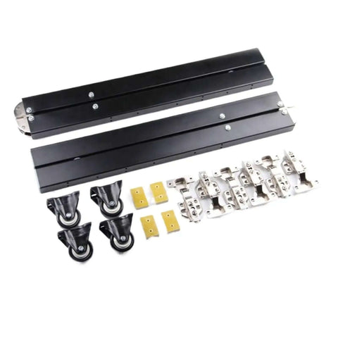 Hidden Desktop Folding Connector Accessories Set With Hydraulic Rod Hinges For Quiet Sturdy Fold Up Dining Tables And Bar Cabinets