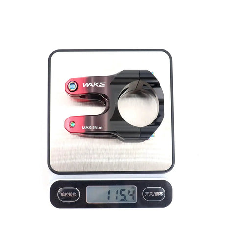 Ultra Light 35mm Mountain Bike Stem With 35mm Bar Clamp For One And One Eighth Inch Steerer Skeletonized Design Lightweight 115g on scale