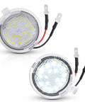 Ford LED Side Mirror Puddle Lights Kit With Mirror Signal Indicator For F150 Edge Expedition Flex Taurus Explorer Replacement Accessories Pack Of 2 Plug N Play showing LEDs and connectors