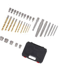 Grab This Awesome 32 Pc Screw Extractor Set With Heavy Duty Reverse Drill Bits For Fixing Stripped Bolts And Broken Nuts Like A Boss Using Tough Chrome Molybdenum Steel Tools With Storage Case, 32-piece kit