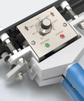 Close-up of control panel on 8 Inch Hand Held Crimp Heat Sealer For Bags Portable Stainless Steel Tool With Insulated Grips