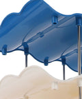 Close-up of wave-shaped levels in Go-To Four-Tier Stackable Cup Organizer With Wave Shape Bottle Rack Space-Saving Open Display