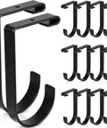 12 Pack Garage Storage Hooks With Screws For Ceiling Racks And Wall Shelves Heavy Duty Black Overhead Hangers Game Changer