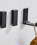 Folding Coat Hooks 5 Pack Wall Mounted Hangers For Coats, Towels, Bags And Fitness Gear, Heavy Duty Aluminum Alloy, Rust Resistant
