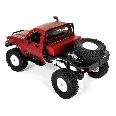 Red Off Road RC Truck One Sixteen Scale Beast With Proportional Steering And 2 4Ghz 2CH 4WD Drivetrain All Terrain Rock Crawler RTR