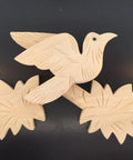 Wood Cuckoo Clock Top Piece Replacement For Medium Size Unfinished DIY Clock Assembly Kit Build Repair With Durable Parts