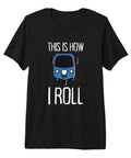 Fresh Premium Tri Blend T Shirt With Dope Tuk Tuk Rickshaw Thai Transporter Graphic Sweet For Tourists Auto Drivers And Bangkok Travel Vibe Crew Soft Comfortable Fabric Everyday Wear Essential black tee with blue Tuk Tuk graphic.