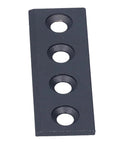 Four Hole Fixation Connector Plate Kit For Sliding Doors Carbon Steel Barn Door Hardware 8x2.7cm Plates With Screws And Wrench