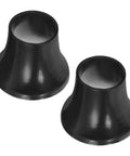 Top Shelf Black Plastic Umbrella Tip Protector Caps For Long Handle Canes And Patio Parasols, heavy duty polymer caps, two pieces