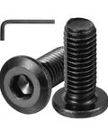 Heavy Duty M6 X 15mm Flat Head Socket Head Cap Screws With Hex Wrenches 304 Stainless Steel countersunk bolts and hex key.