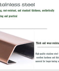 Close-up of stainless steel section of Silver Blue Cable Raceway Concealer Self Adhesive Wires Management Cover For Lab And Workshop