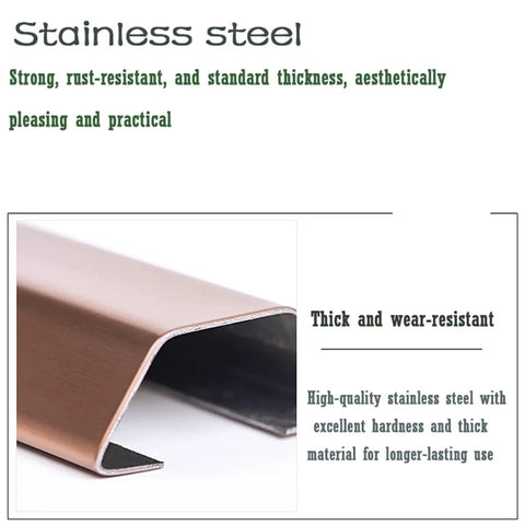Close-up of stainless steel section of Silver Blue Cable Raceway Concealer Self Adhesive Wires Management Cover For Lab And Workshop
