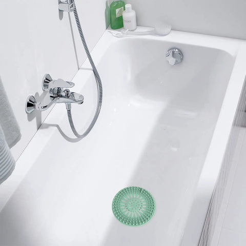 Banish Clogged Drains Fast With This Flexible Drain Strainer Set, Solid Snag Catcher Hair Filter, Stretchy Rubber Sink Protector, Easy Splash Multi Color Bath Nets 6 Pack
