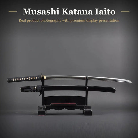 Unsharpened Stainless Steel Iaido Training Sword With Twenty Eight And A Half Inch Blade And Bo Hi Safe Practice Katana Iaito