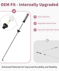 Washer Suspension Rod Kit Easy Install Includes 4 Rods 4 Balls 4 Bushings Replacement Part W11130360 For Top Load Washers Compatible With Whirlpool Maytag Kenmore, OEM fit rod