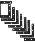 Heavy Duty Dark Steel L Brackets 20 Pack Corner Braces For Wood Furniture Repair Plates With Anti Bending Design Easy To Install and Built