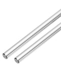 Two Pack 6mm By 400mm Solid Case Hardened Chrome Plated Linear Motion Rods For CNC DIY Projects side view