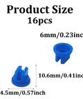 16 Pack Flat Fan Spray Nozzle Tips Set 0.3mm Aperture For Backpack Sprayers 110 Degree Plastic Spray Tips For Greenhouse Garden And Weeding