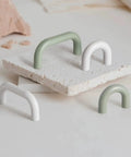 Chrome White Green Cabinet Pull Handles For Drawers And Doors Zinc Alloy Wardrobe Knob With 1.26 Inch And 2.5 Inch Hole Centers Modern Kids Room Closet Hardware