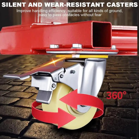 Silent and wear-resistant casters for Heavy Duty Electric Hoist Crane, enhancing mobility with 360-degree swivel function.