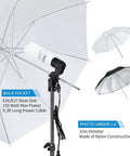 Go-To Pro Grade Studio Photo Lighting Kit with 33in nylon umbrella, 6400K lights for portrait, video, and product shoots