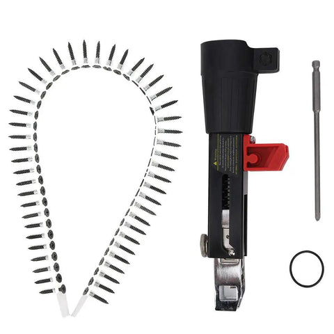 Chain Nail Gun Attachment For Electric Drills Auto Screw Spike Tool For Woodworking Gypsum And Walls Aluminum Alloy Kit