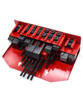 58 Piece Milling Machine Clamping Set Mill Clamp Kit Universal Fixture Screw Set Pressure Plate neatly arranged in red case
