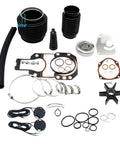 Must Havy Duty Marine Beam Seal Bellows Kit Compatible With 30-803099T And 47-43026Q06 Universal Waterproof Boot Replacement For Boat Systems, black rubber seals and clamps