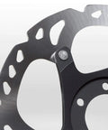 Close-up of Xt Sm-rt86 203mm 6-Bolt Mtb Rotor One Color Finish Aluminum Carrier And Steel Rotor showing steel and aluminum details.