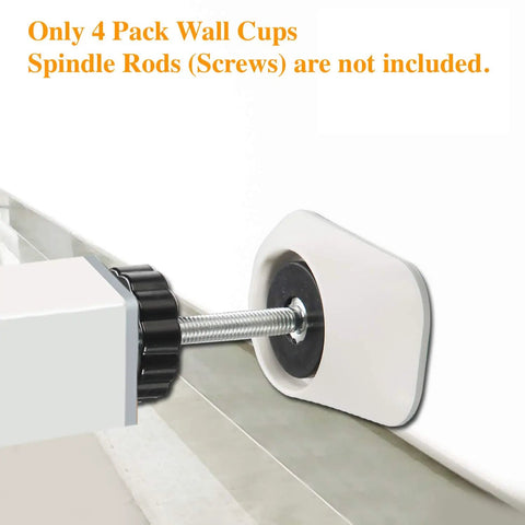 Wall Cup Protectors For Baby Gates, Pressure Mounted Safety Gate Stabilizers, Wall Damage Free, against wall baseboard