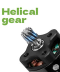 SCX30 Brushless Motor And Transmission Upgrade Kit With 25A ESC 3500KV Outrunner featuring helical gear detail