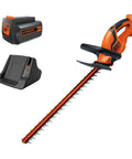 40V Max Cordless Hedge Trimmer With 24-Inch Dual-Action Blades Battery And Charger Included Low Vibration For Fast Clean Hedge Trimming
