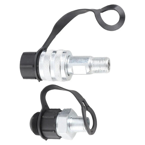 Badass Heavy Duty Hydraulic Quick Connect Coupler M16 X 15 Self Locking Check Valve Cr Plated Steel High Pressure Hose Fitting 70MPa Two Stage Seal Leak Proof Top Shelf Build For Job Sites That Need Grip And Power Zero Hassle With No Mess No Stress threaded hydraulic coupler with cap