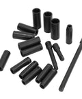 Fresh Hex Deep Socket Kit With 18 Pieces Of Cr V Impact Sockets In 10-24mm Sizes Plus Three Extension Rods, Perfect Black Finish Gear For Car And Machine Repair Tasks. Black deep socket set with extension rods, assorted sizes
