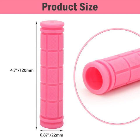 Non Slip Mushroom Style Bike Handlebar Grips For Kids And Grownups, Soft Durable TPR Rubber Bicycle Grips 4.7 Inch Inner Diameter 22mm