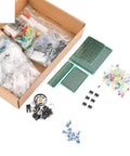 Ultimate Dope DIY Electronics Components Kit With Capacitors, Resistors, LEDs, Transistors, Diodes, PCBs and Speakers in box