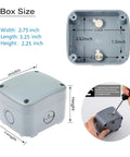 Outdoor Weatherproof 5 Pole Junction Box Enclosure With 86 By 74 By 62 Mm Size And 20 Mm Cable Gland IP66 Waterproof Dustproof Case