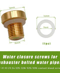 Solid Brass Radiator Coolant Air Bleeder Screw With Quality Rubber O Ring For BMW X1 And X3. Includes dimensions and design details.