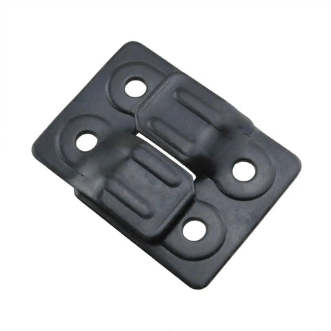 Hella Rust Resistant Black Table Leaf Levelers Pair Heavy Duty Dining Bench Connector Hardware Built Tough Extension Bracket, 38x38x18mm