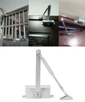 Home Use Adjustable Automatic Door Closer with Hydraulic System for Standard Doors in Cast Aluminum and Steel