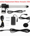 IP44 Rated 24V DC Linear Actuator With 250mm Stroke, 100 Kg Max Push And Pull, Compact Permanent Magnet Motor