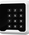 Front view of Proximity RFID Card Keypad Reader 125KHz Wiegand 26 Or 34 Bit, Plug And Play With Door Access Control Panels