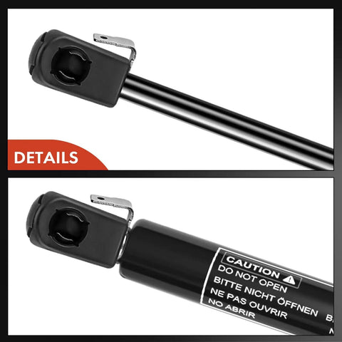 Close-up of Rear Window Lift Supports Gas Spring Struts 2-Piece Kit Compatible With Chevrolet Caprice 1991-1996 parts detail